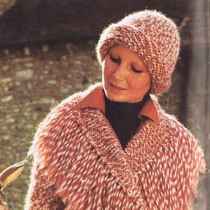 Tweed Jacket & Matching Cap Knitting Pattern | 1970s PDF Reproduction | Bust 32-38 Inches | Instant Download