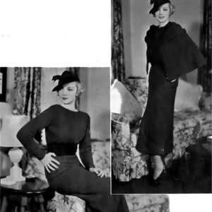 Knitting Pattern Three Piece Cape Suit 1930's Bust Size 34-36 Inches Instant Download Digital e-Pattern Download image 1