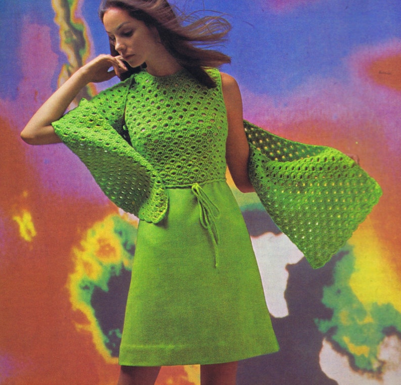 Vintage PDF Knitting Crochet Patterns Dresses Ponchos Stole Etsy