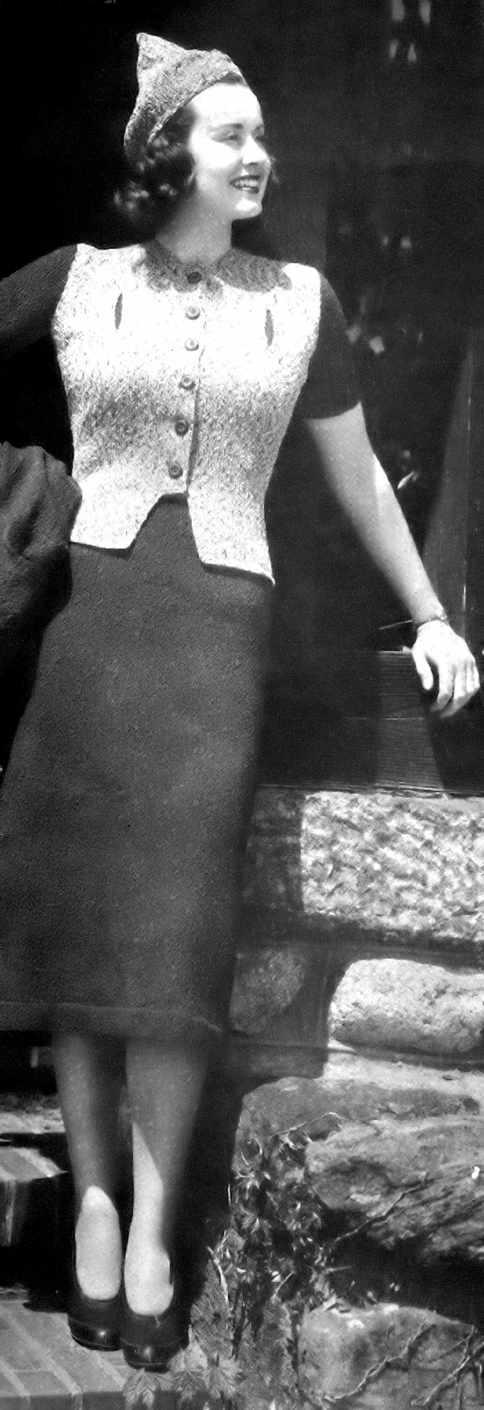 Knitting Patterns Vintage Suits Sweaters Dresses Bed Jacket Etsy