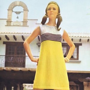 1960s Knit & Crochet Dress Patterns: Vintage E-Book (PDF Download)
