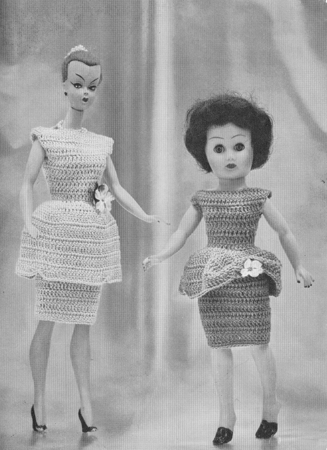 vintage crochet doll clothes