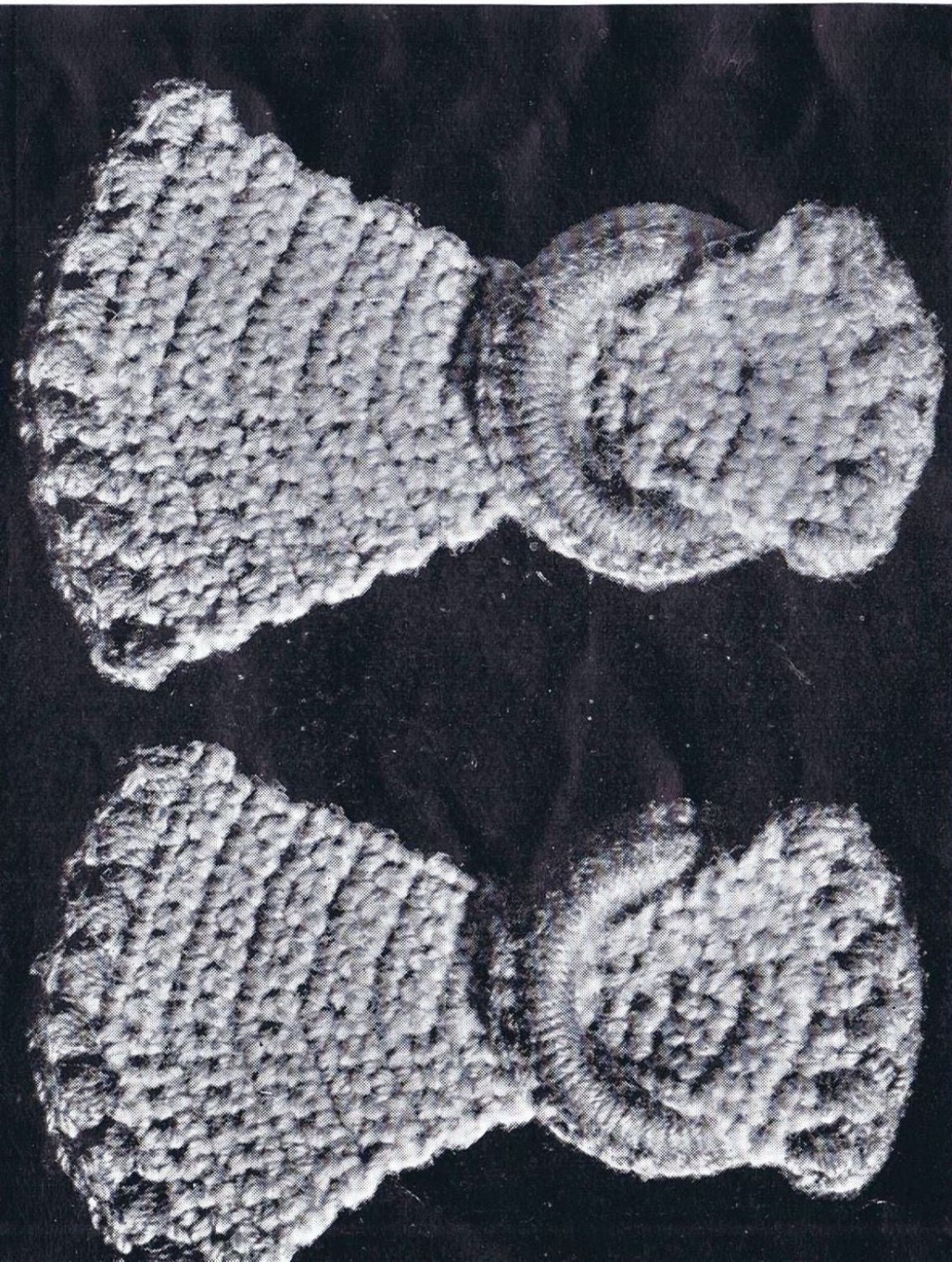 Vintage Crochet Patterns 1930's Collars Jabots Cuffs Jabots Scarfs and Other Trims Ruffled