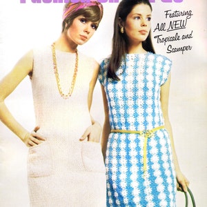 Vintage Knit~Crochet Patterns Cruise Wear 60/'s Dresses Suits Coat Cardigans Pullovers Evening Shells Instant PDF Download Reproduction