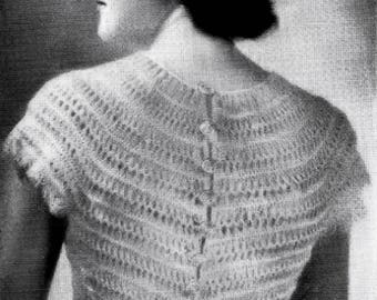 Antique Silk Maltese Lace Shirt Front - Handmade - Pintucks