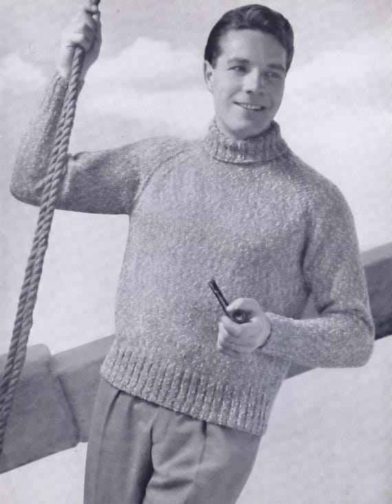 mens knit turtleneck