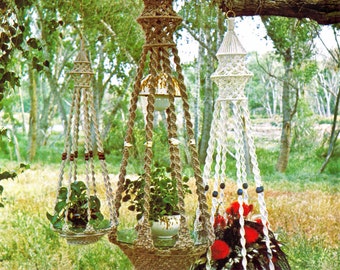 Vintage Macrame Patterns: 1970s Home Decor PDF eBook (Download)