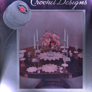 Vintage PDF Patterns for Filet Crochet, Lace Tablecloth, Bedspreads, Edgings, Chair Sets, ABCs, Tassels, Fringes Instant Pattern Download