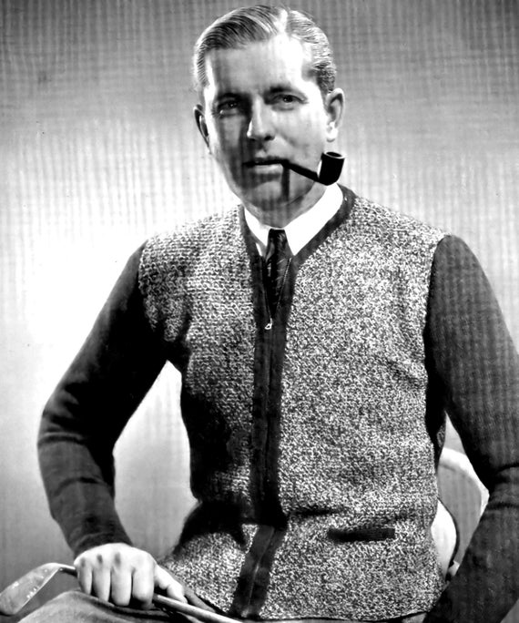 1930s カーディガンvintage 1930s Mens Zipper Cardigan Knitting Pattern, 40