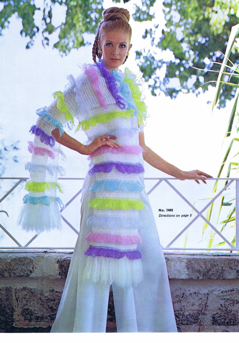 Vintage 1960s Knitting Crochet Patterns Dresses Suits Pantsuit - Etsy