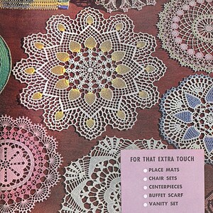 Vintage Crochet Doilies Pattern: Lily Design Book 83 (PDF Pattern)