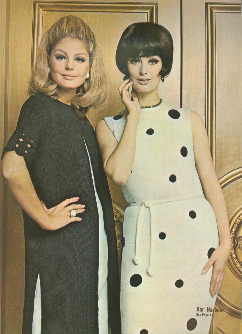 Vintage Knit~Crochet Patterns Cruise Wear 60/'s Dresses Suits Coat Cardigans Pullovers Evening Shells Instant PDF Download Reproduction