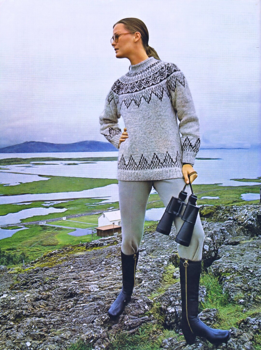 PDF Knitting Pattern Women's Icelandic Scandinavian Pullover Sweater ...