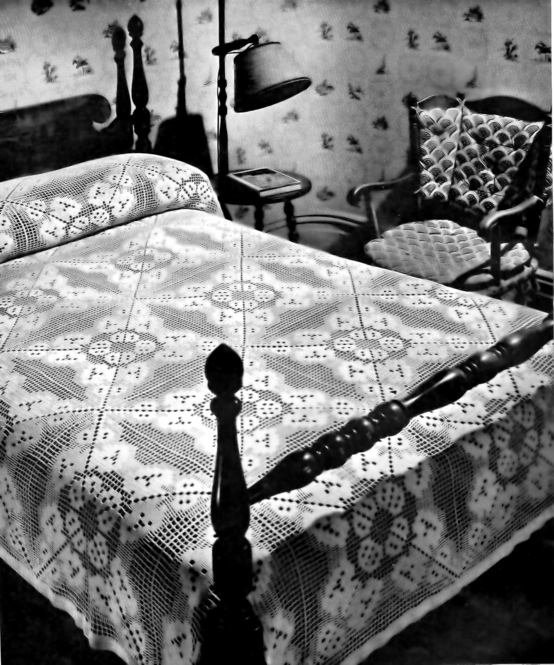 Vintage Crochet Bedspread Motif Patterns Mid Century Home Deco | Etsy