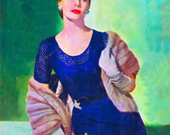 1950s Knitting Crochet Patterns: Women's Suits, Dresses, Boleros (PDF Download)