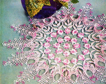 Vintage Crochet Doilies PDF Pattern: Lily Mills 1950s Centerpieces (eBook)