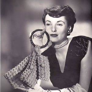 Vintage Crochet Patterns Hand Bags Purse Envelope Shoulder Clutch Bag Hiawatha Vintage Reproduction PDF e-Pattern Book Instant Download