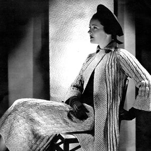 1930s Couture Knitting Patterns: Suits, Dresses, Coats (Bust 32-34) (e-Pattern Digital Download)