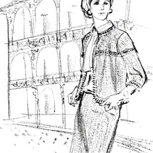 Vintage 1960s Rue Royale Suit Knitting Pattern (Bust 36-42 Inches) (PDF Download)