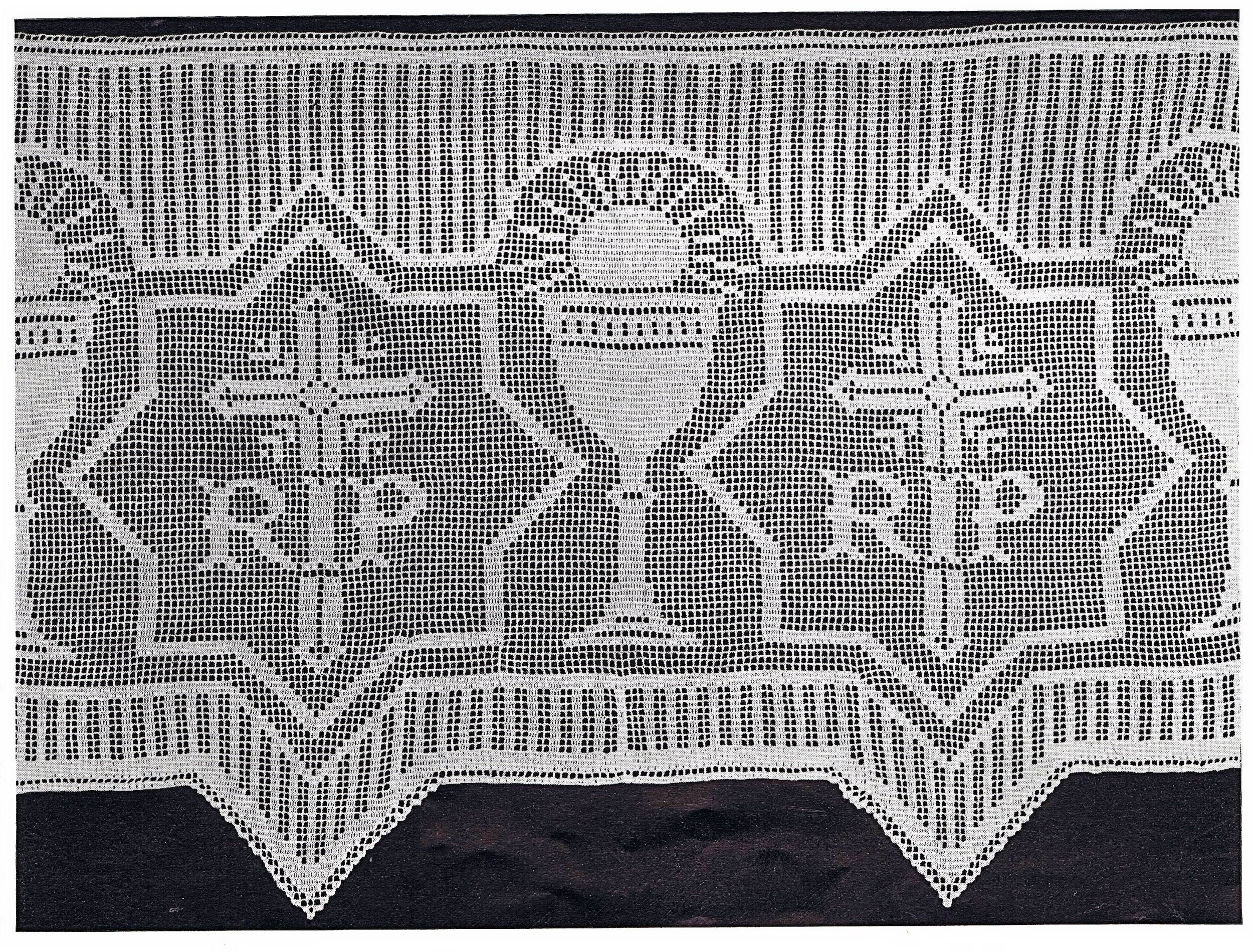 Vintage Filet Crochet Church Lace Patterns: Spool Cotton (PDF 