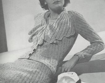 1930s Knitting Patterns: Columbia Yarn Fashions (PDF Download)