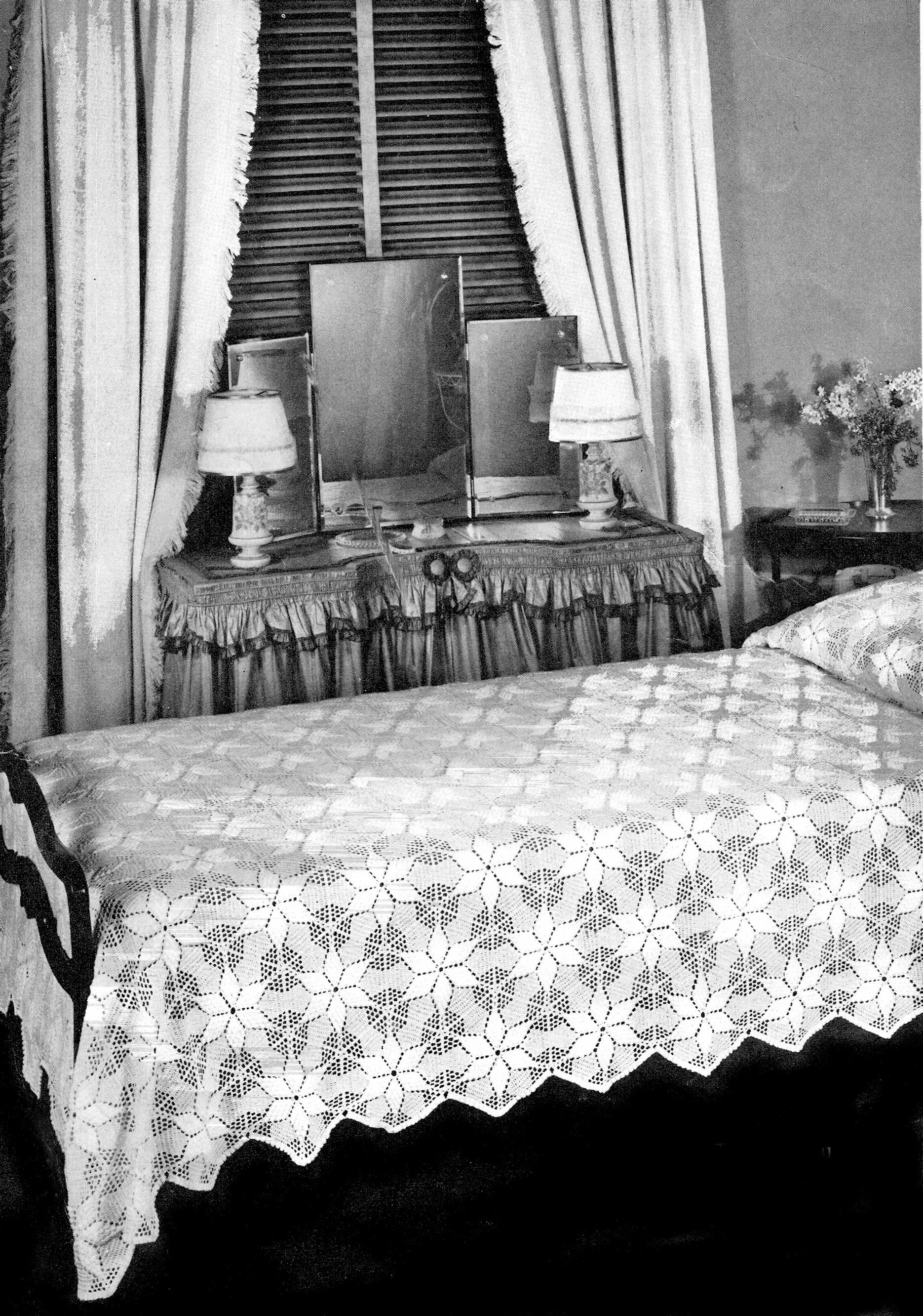 Vintage Crochet Bedspread Motif Patterns Mid Century Home Deco | Etsy