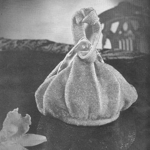 Vintage Beaded Crochet Handbag Pattern: 1940s Evening Bag (PDF Pattern)