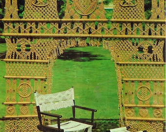 Vintage 70s Macrame Patterns: Home Decor Projects (PDF Pattern)