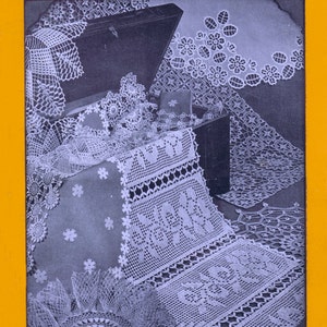 Vintage 1940s Crochet Doilies PDF Pattern: Lily Mills eBook
