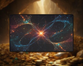 Quantum Galaxy Playmat: TCG Desk Mat - Cosmic Star Design