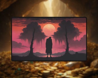 Sunset Zombie Playmat: TCG Desk Mat, Undead Art