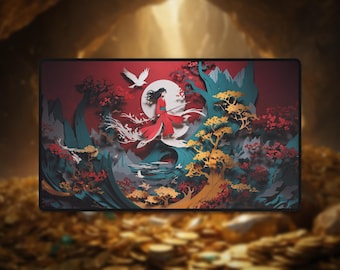 Mulan Playmat: Paper Cutout Design TCG Desk Mat