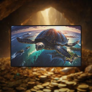 Meeresschildkröte Krabbeldecke MTG Matte Schreibtischmatte Pokemon Mousepad yugioh Krabbeldecke Flesh Blood One Piece Lorcana Krabbeldecke tcg Matte