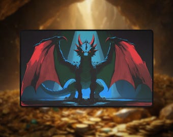Temur Dragon Playmat: TCG Desk Mat - MTG, Flesh Blood, Lorcana