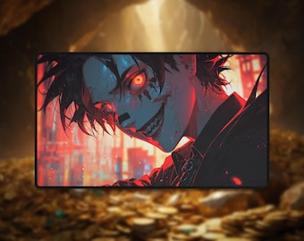 Broken Porcelain Jester Playmat: TCG Desk Mat Mousepad