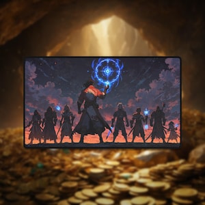 Tapete de jogo Adventure Party Tapete MTG Tapete de mesa Adventure Tapete d&d Mousepad Pokemon Tapete de jogo Yugioh Tapete de jogo Flesh Blood One Piece Tapete Lorcana Tapete TCG