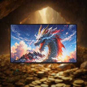 Sky Dragon Playmat: Anime TCG Desk Mat (23.6&quot; x 13.8&quot;)