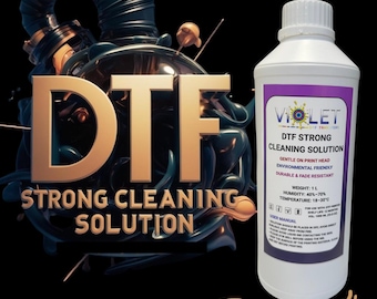 DTF Printhead Cleaning Solution: Strong Formula, Removes Clogs (1000ML)