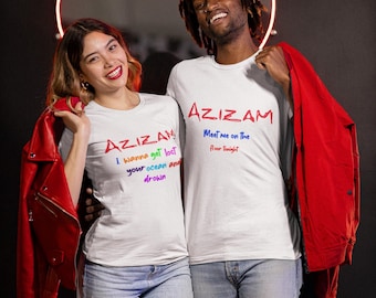 AZIZAM Matching Couple Shirts: Persian Love - Valentine's Gift