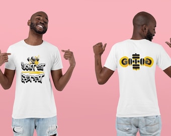 Don't Sit Get Fit T-Shirt: Motivational Gym Workout Tee