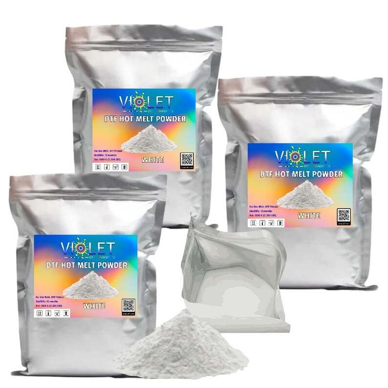 Premium DTF Powder, TPU Hot Melt Adhesive (1000g/2.2LBS) 3KG (3-Pack)