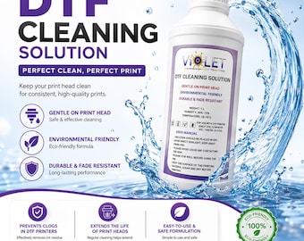 DTF Cleaning Solution 1000ML Print Head Cleaner for All DTF Printers