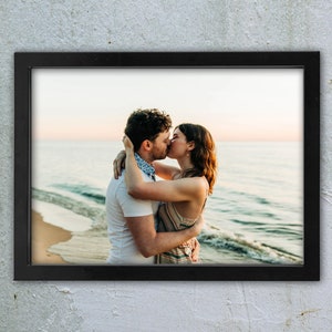 Personalized Photo to Framed Canvas Print: Custom Home Decor (12x16 inch)