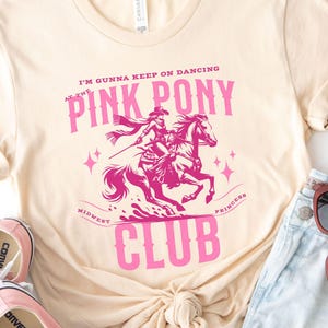 Pink Pony Club Shirt, Western Cowgirl Tee, Dancing Midwest Princess Graphic