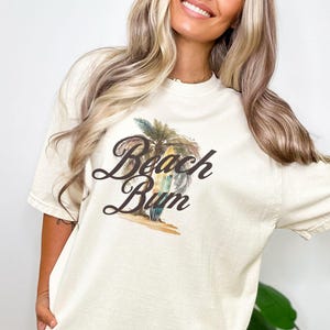 Beach Bum T-Shirt, Vintage Surf Comfort Colors Tee
