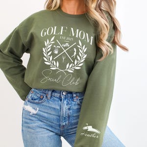 Golf Mom Social Club Sweatshirt, Personalized Golf Mom Gift, Golf Lover Crewneck, Golfing Mom Gifts, Golf Mom Apparel