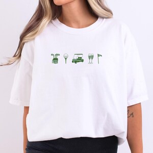 Golfing Comfort Colors Tee, Golf Shirt,  Golf Aesthetic, Cute Golfer Gift, Comfort Colors Tee for Golfers