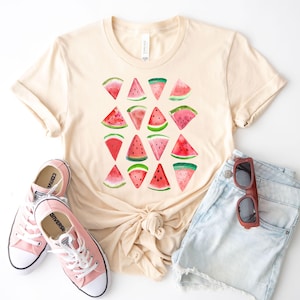 Watermelon Slice Tee | Summer Fruit T-Shirt | Bella + Canvas