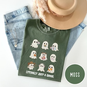 Literally Just a Ghoul, Funny Halloween Comfort Colors Tee