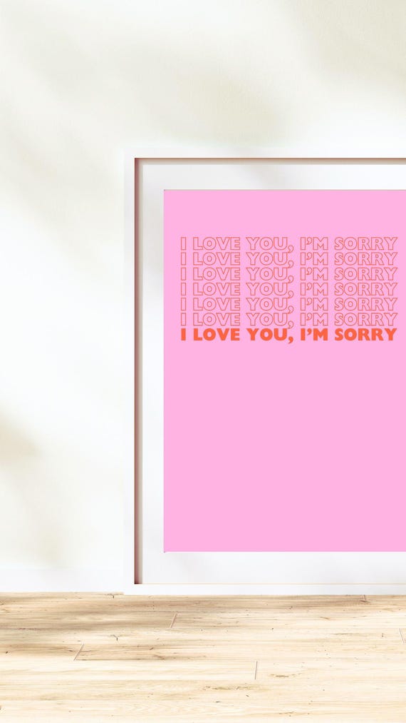 グレイシーエイブラムス - I Love You, I’m Sorry ポスター Gracie Abrams - I Love You, I'm Sorry